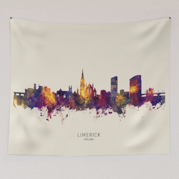 Item preview, Limerick Ireland Skyline designed and sold by ArtPrints.