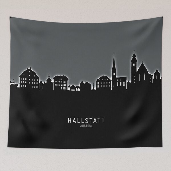 Item preview, Hallstatt Austria Skyline designed and sold by ArtPrints.