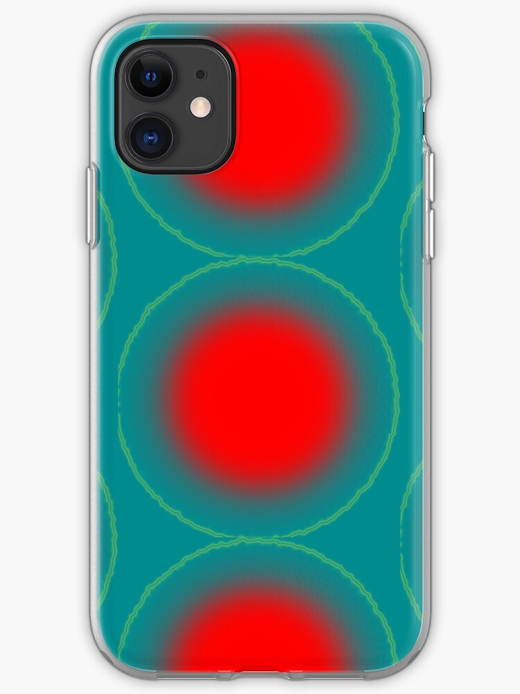 Red Colour Round Shape Image Iphone Case Cover By Khanchoice Redbubble