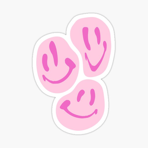 PINK SMILES Sticker