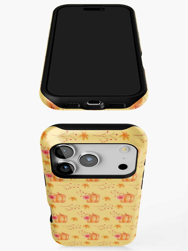 Thumbnail 3 of 4, iPhone Case, Fall Pumpkin Pattern designed and sold by MyTribePatterns.