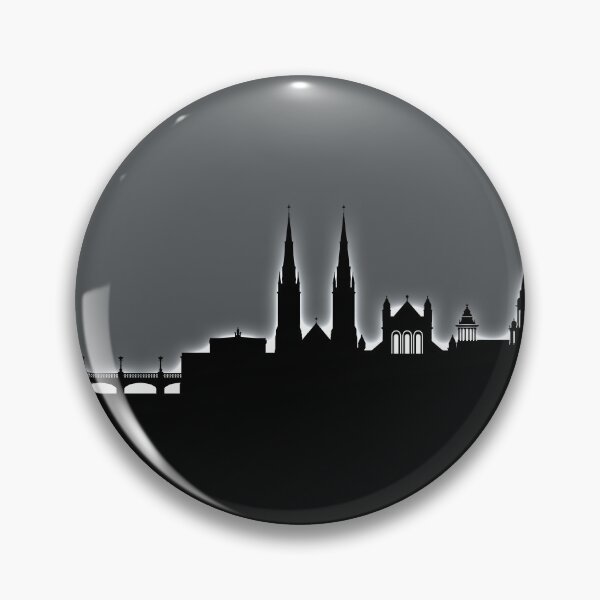 Item preview, Belfast Northern Ireland Skyline designed and sold by ArtPrints.