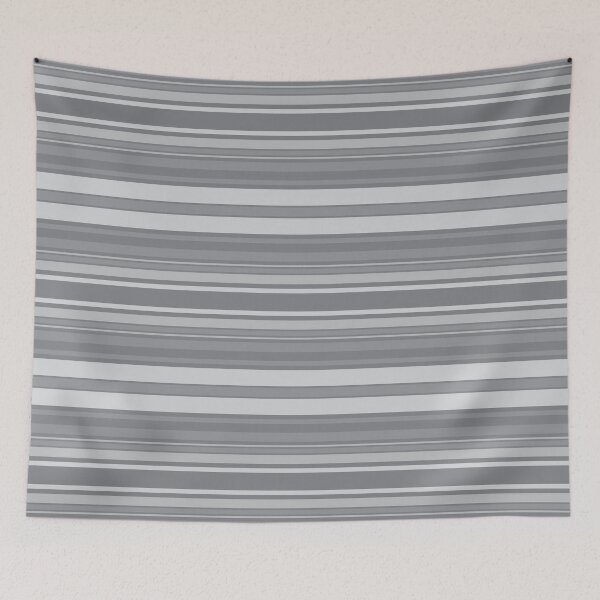 Item preview, Silver Horizontal Balanced Stripes designed and sold by weirdAffect.