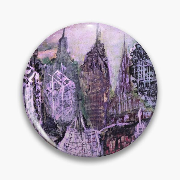 Aperçu de l'œuvre Jour de la ville - acrylique sur papier numérisé à 600 dpi - couleur manipulée - couleurs 2018 créée et vendue par TICU.