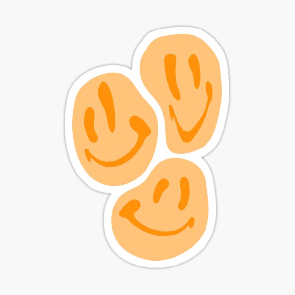 ORANGE SMILES Sticker