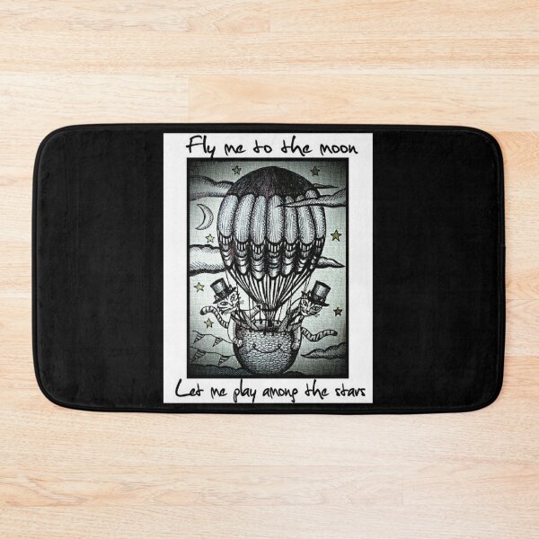Item preview, Balloon Cats (Black & White version) designed and sold by PaniaBrown.