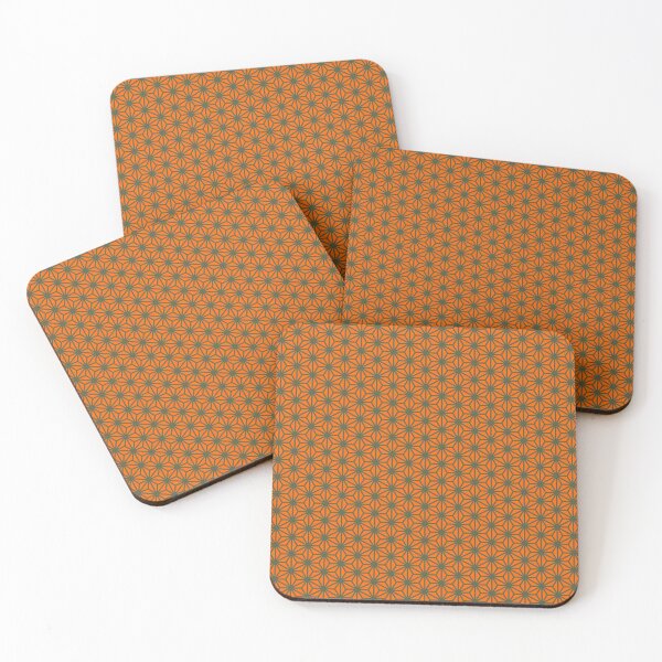 Item preview, Asanoha Green-Orange designed and sold by Bali Budo.