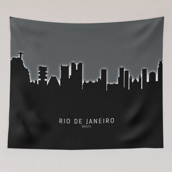 Item preview, Rio de Janeiro Brazil Skyline designed and sold by ArtPrints.