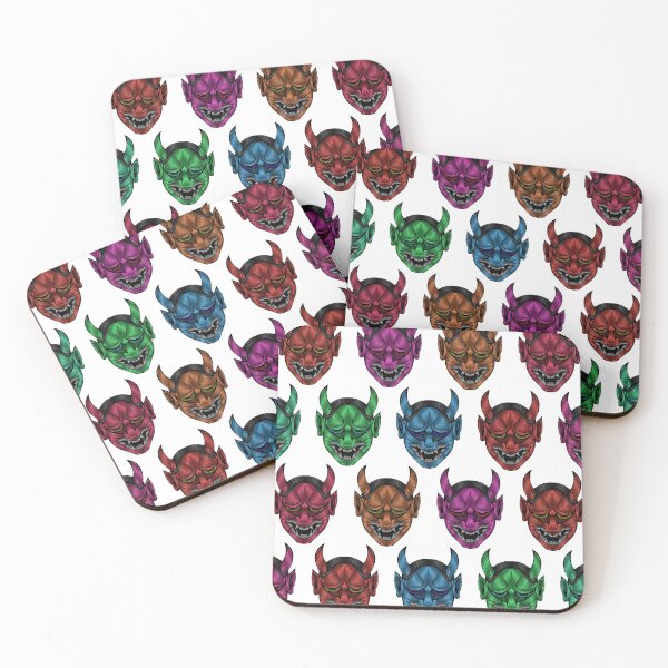 Item preview, Colorful Hannya Mask Patterns designed and sold by papererwin.