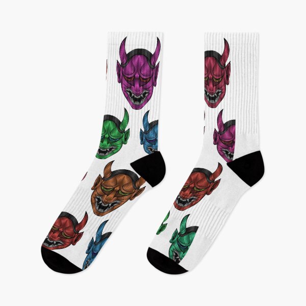 Item preview, Colorful Hannya Mask Patterns designed and sold by papererwin.
