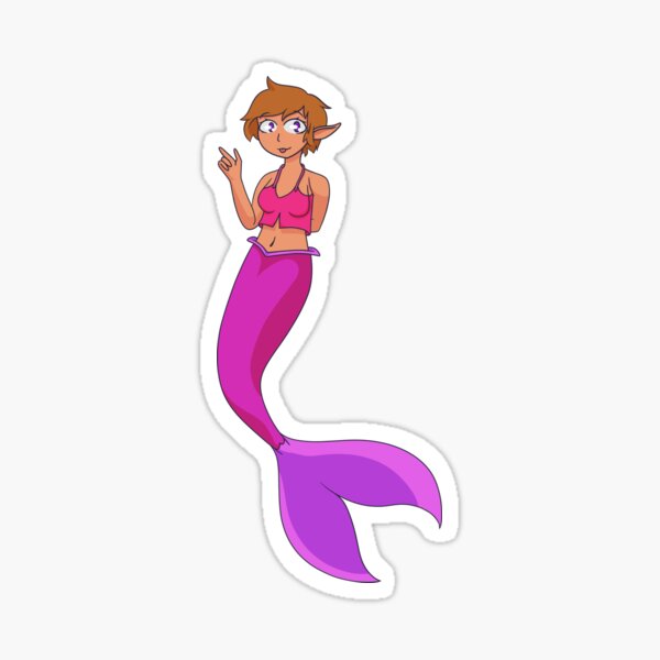 Peace Mermaid Sticker