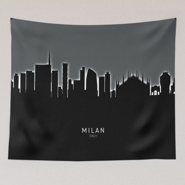 Item preview, Milan Italy Skyline designed and sold by ArtPrints.