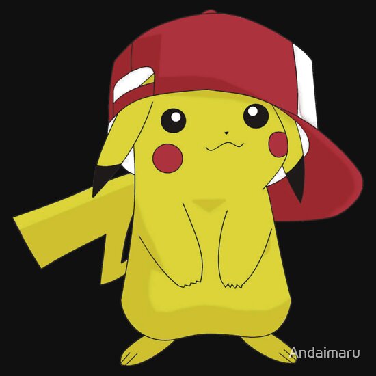 Pikachu Pokemon Ashs Hat Unisex T Shirt A T Shirt Of