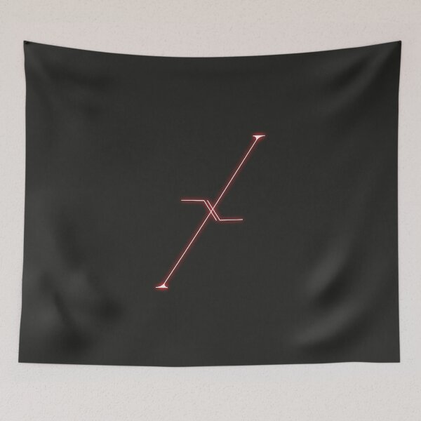 Item preview, Black and Red Glow Letter X Initial designed and sold by hughvdl.