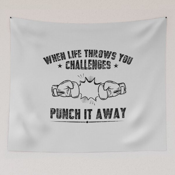 Item preview, Boxing Motivation Quote - Life Challenges designed and sold by kcaandwu.