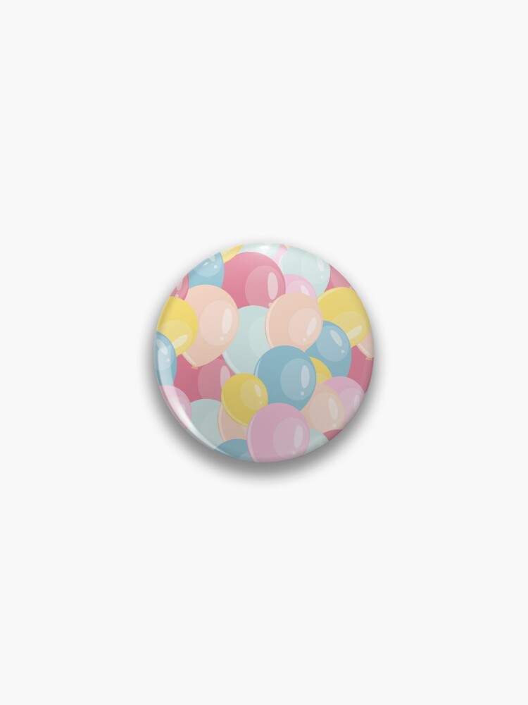 Ballon mylar rond happy birthday pastel liberty