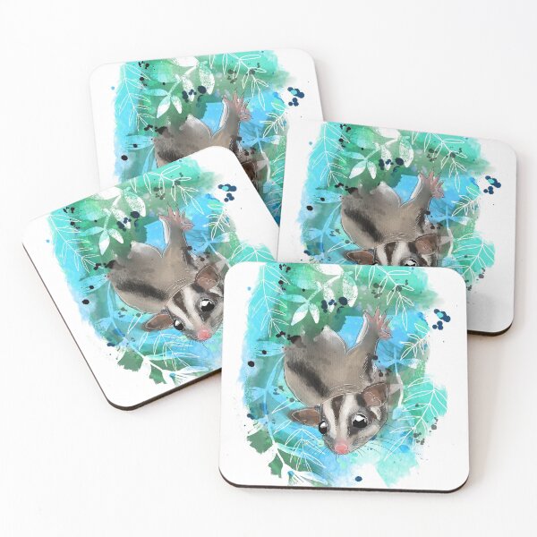 Item preview, Sugar glider in the leaves designed and sold by Fynnillustrates.