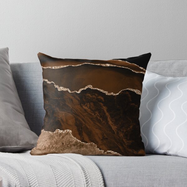 Item preview, Abstract Brown & Gold Modern Geode Agate Design designed and sold by Paulele.