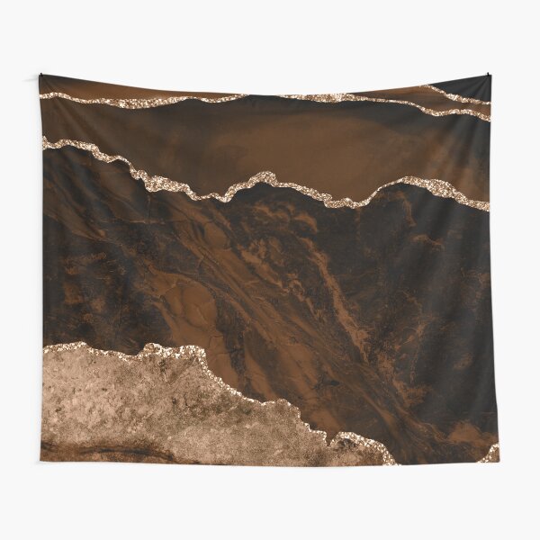 Item preview, Abstract Brown & Gold Modern Geode Agate Design designed and sold by Paulele.