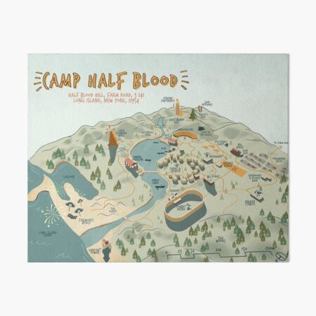 Map of Camp Half-Blood ART PRINT