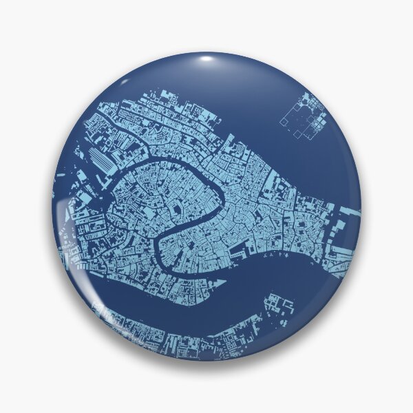 Item preview, Cities: Venice, midnight blue designed and sold by helenmakesmaps.