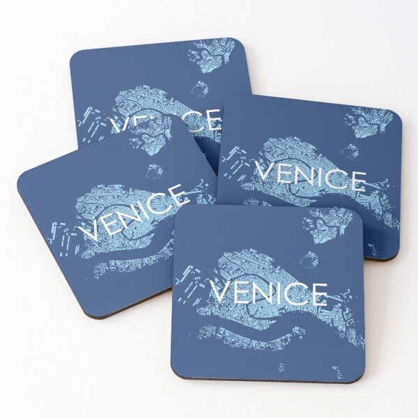Item preview, Cities: Venice (text), midnight blue designed and sold by helenmakesmaps.