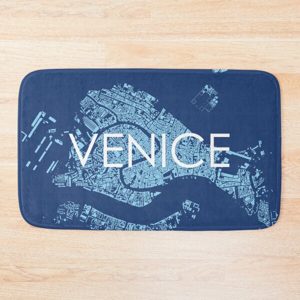 Item preview, Cities: Venice (text), midnight blue designed and sold by helenmakesmaps.