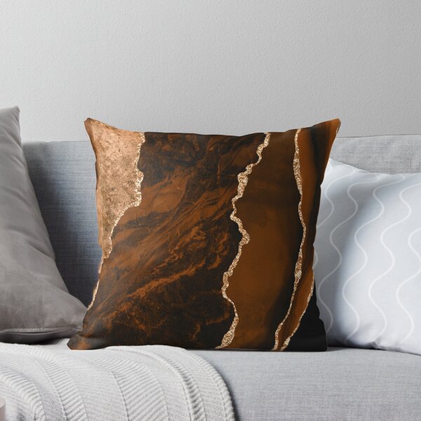 Item preview, Abstract Chocolate Brown & Gold Modern Geode Agate Design designed and sold by Paulele.