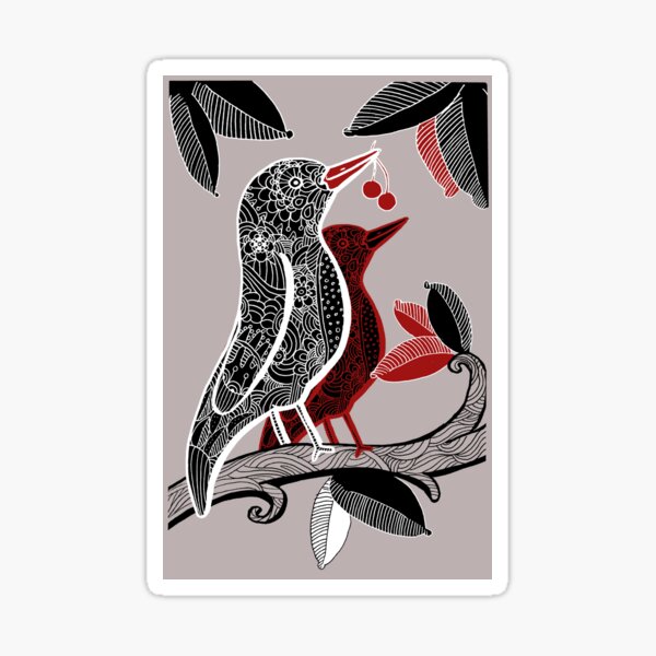 Libertarian blackbird Sticker