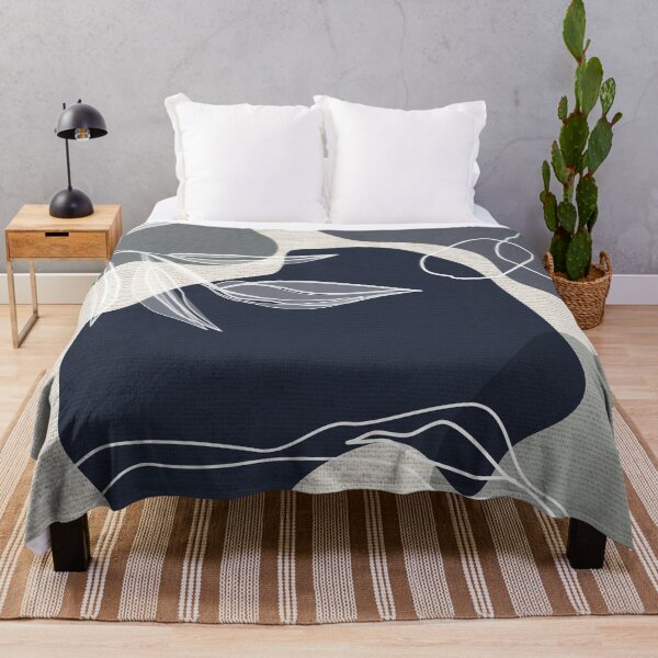 Item preview, Leafy Lane in Blue 1 designed and sold by simplydesignart.