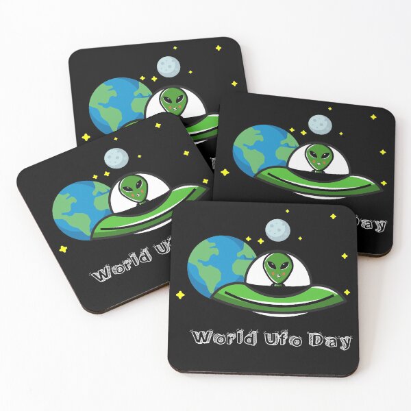 Item preview, World Ufo Day Alien Visit Earth Space Sci-Fi Shirt designed and sold by DELMEO.