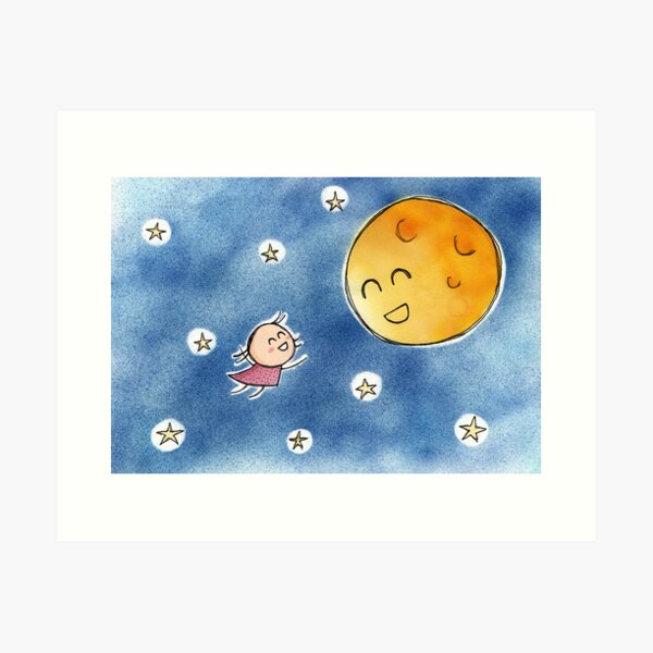 Item preview, Hello Moon Friend designed and sold by Cheeseness.