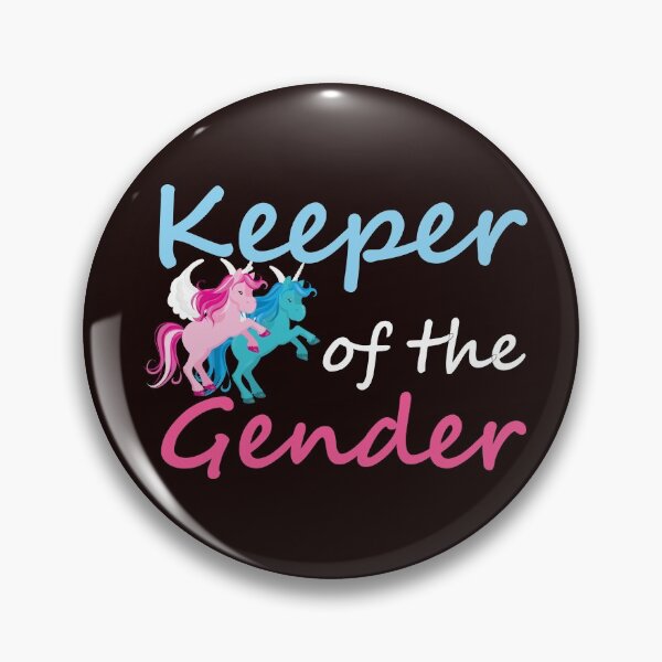 Item preview, Keeper of the Gender Gender reveal party unicorns designed and sold by ToniaKroeger.