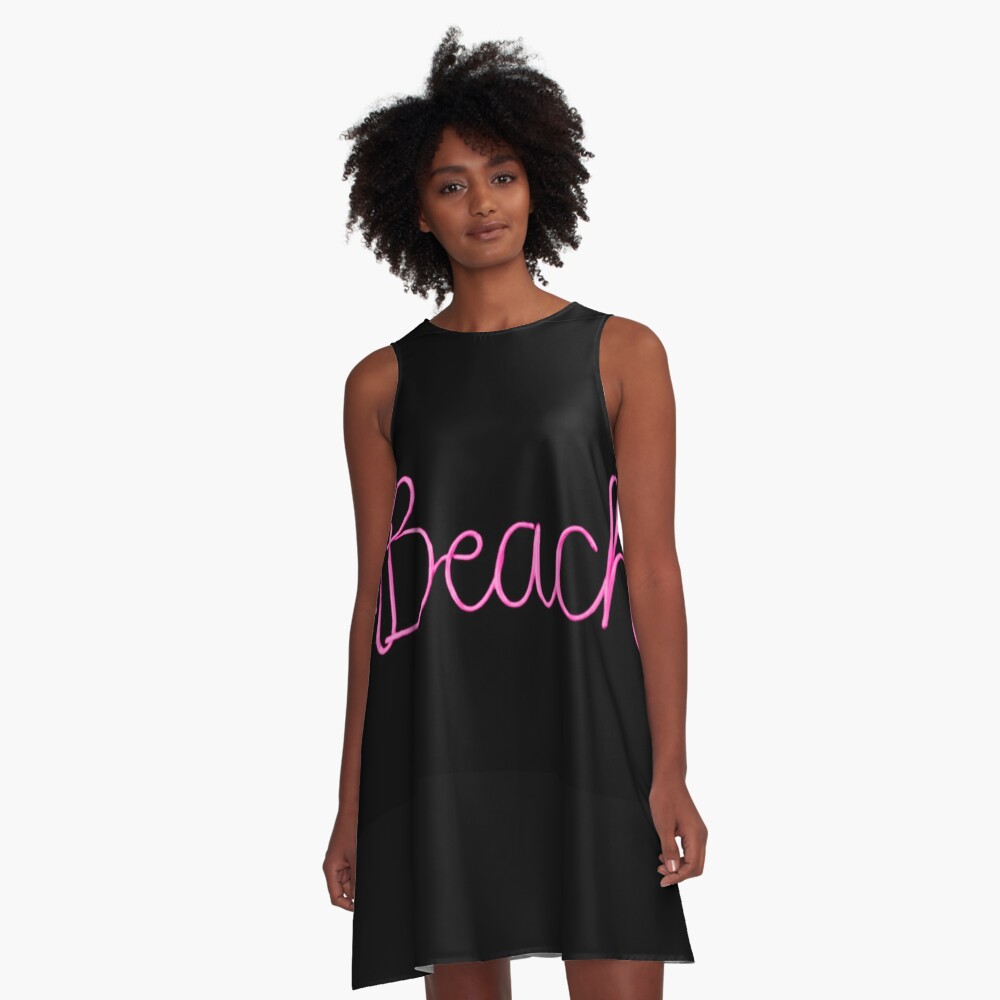 neon beach dress