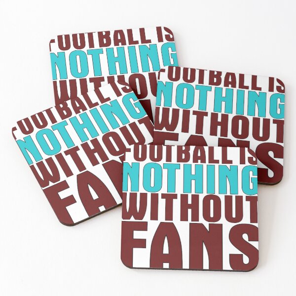 Item preview, Football is nothing without fans (Claret & Blue) designed and sold by halibutgoatramb.