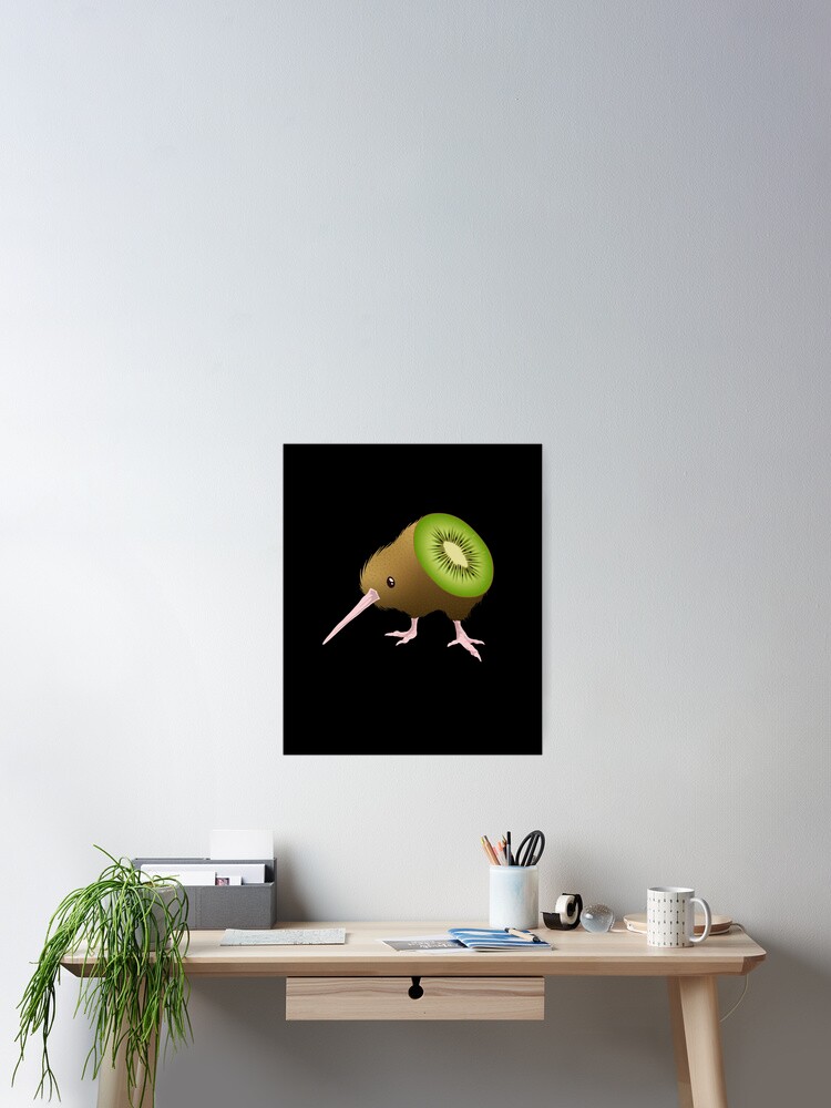 Kiwi Frucht Vs Vogel Funny Design Poster Von Articadesign Redbubble