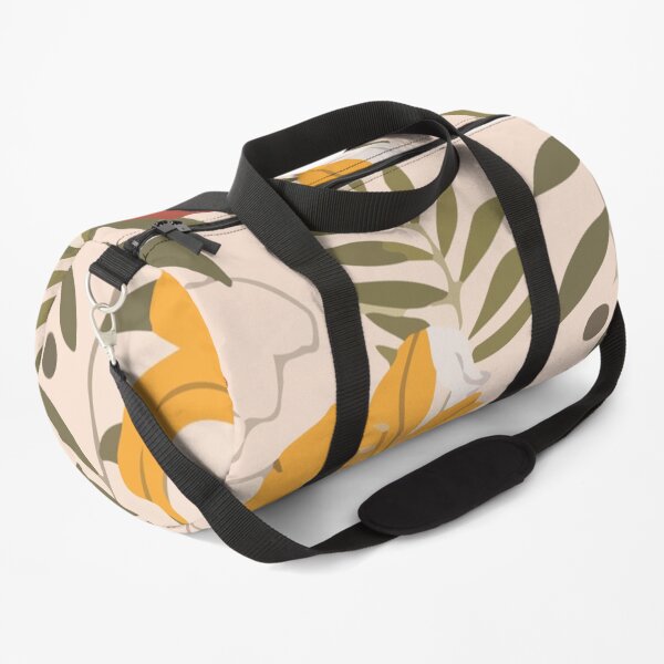 Abstract seamless pattern with tropical leaves hawaian Duffle Bag