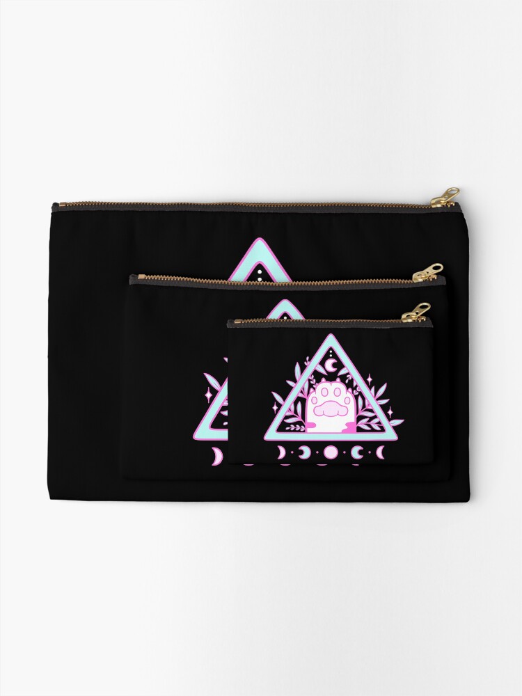 Alternate view of Witchy Cat Paw // Black | Nikury Zipper Pouch