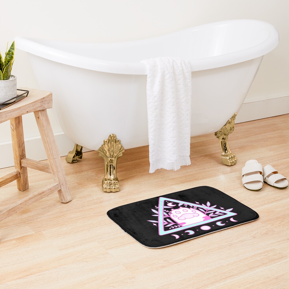 Witchy Cat Paw // Black | Nikury Bath Mat