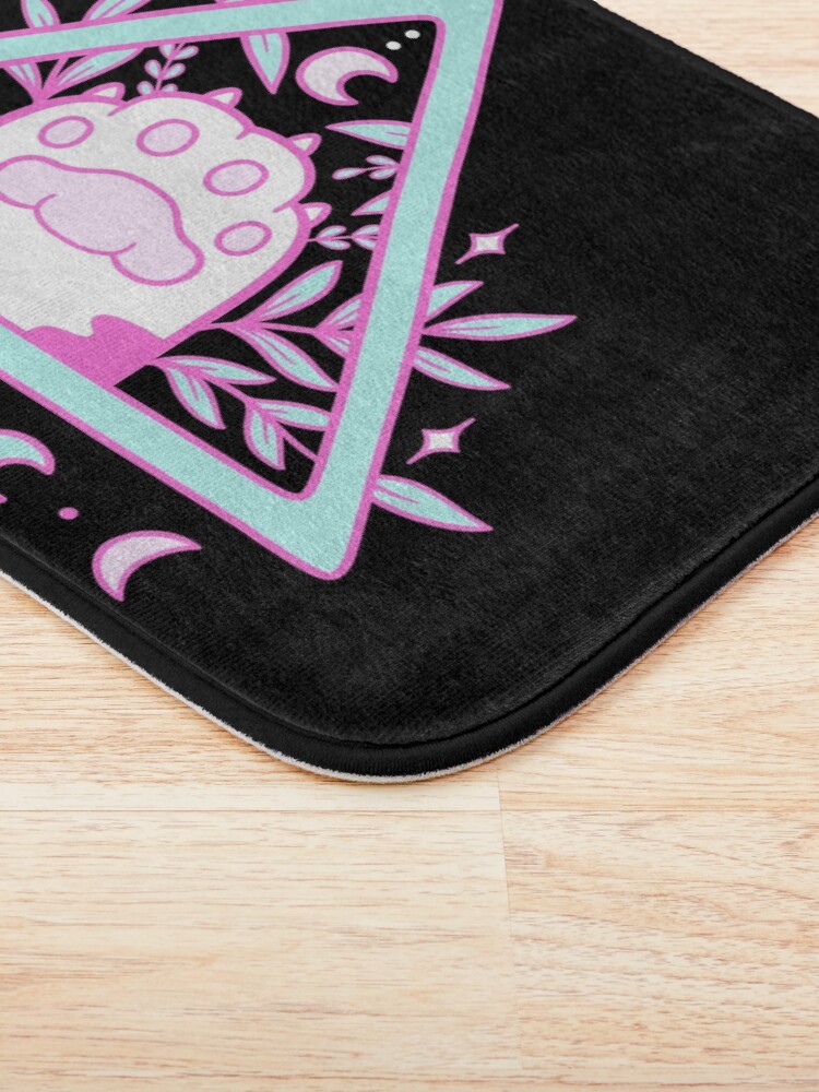 Alternate view of Witchy Cat Paw // Black | Nikury Bath Mat
