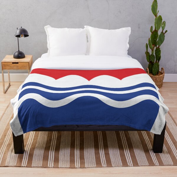 Awakening of red white & blue Throw Blanket