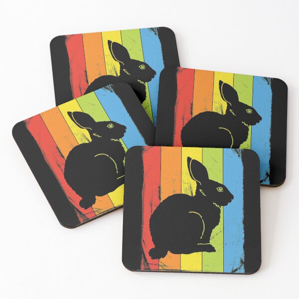 Item preview, Rainbow Bunny Rabbit Distressed designed and sold by Delightfully Cynical.