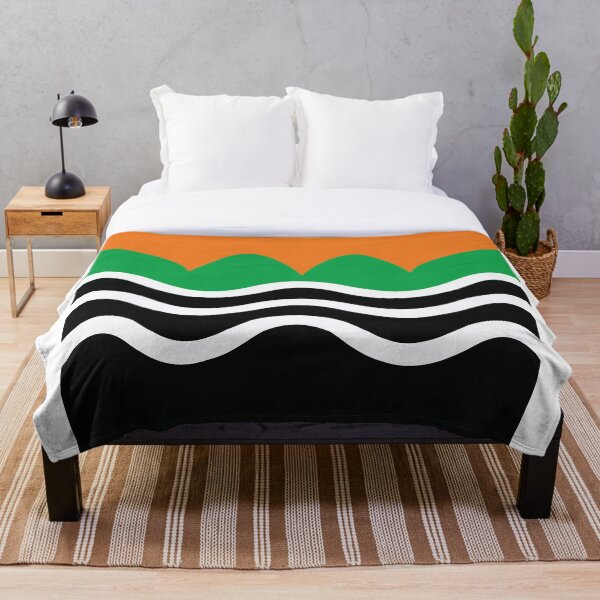 Green Awakening Throw Blanket