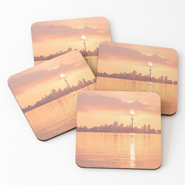 Item preview, Holding Up the Sun - Perfectly Timed Rose Gold Sunrise Over Toronto designed and sold by Georgia Mizuleva.