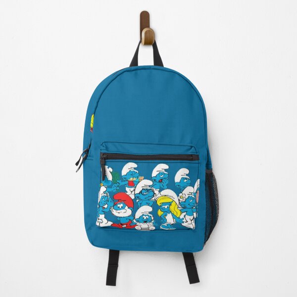 Funny Backpacks Redbubble - smurf backpack robux