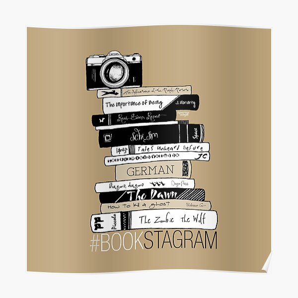 Book Photography - Bookstagram (Beige) Poster