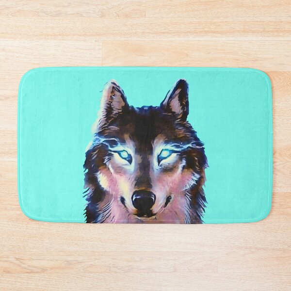 Item preview, Wolf with green shining eyes designed and sold by helenkaiy.