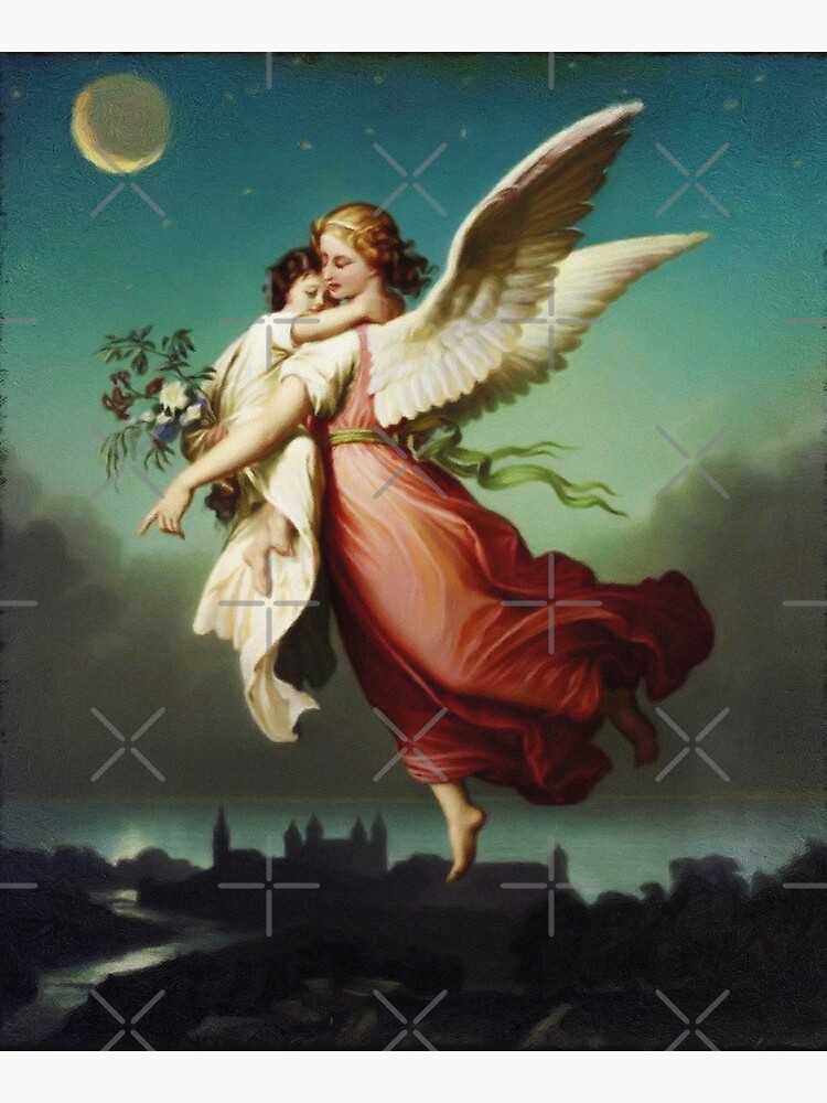 "Guardian Angel By Wilhelm Von Kaulbach" Mounted Print For Sale By ...