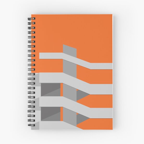 Item preview, concrete car park orange designed and sold by marciadesigns.