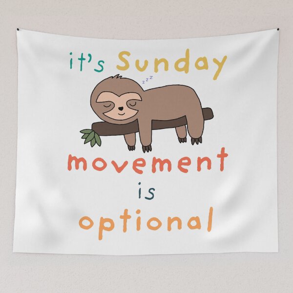 Item preview, It's Sunday, Movement is Optional designed and sold by Magic-Moon.